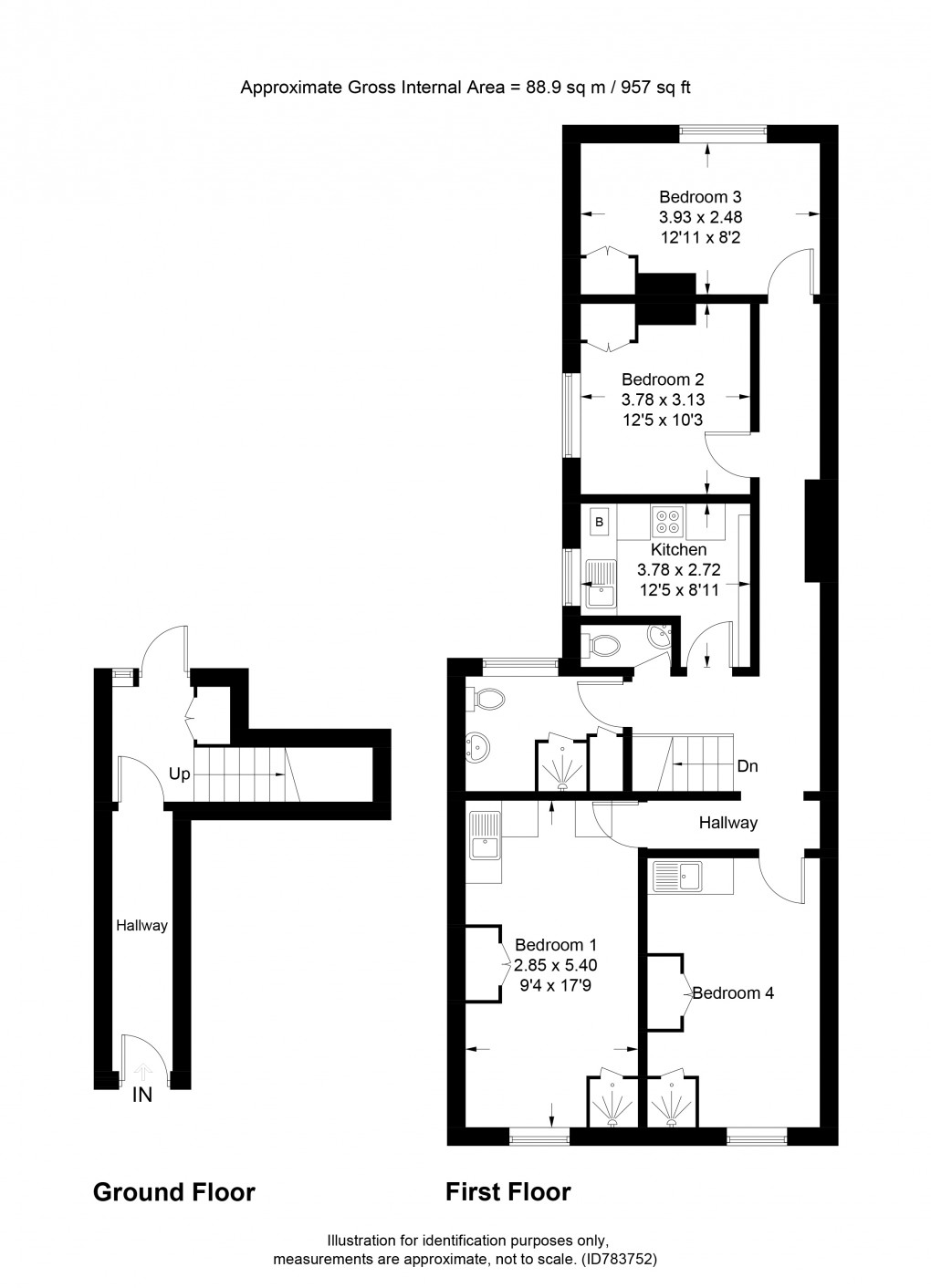 Floorplan for Church Lane, London