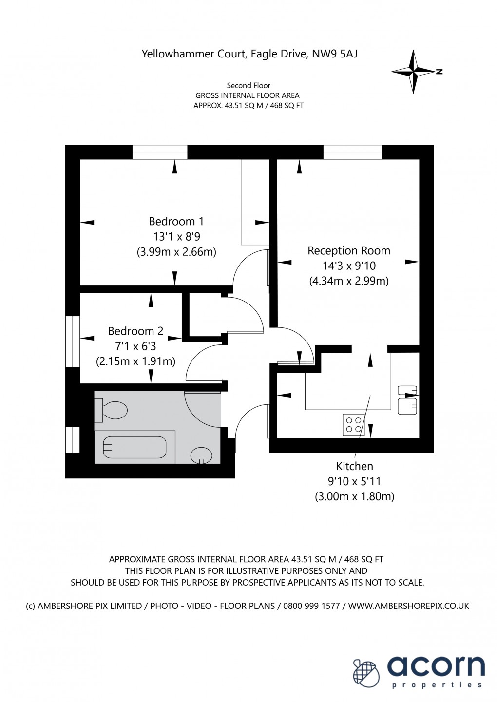 Floorplan for Eagle Drive, Colindale, London