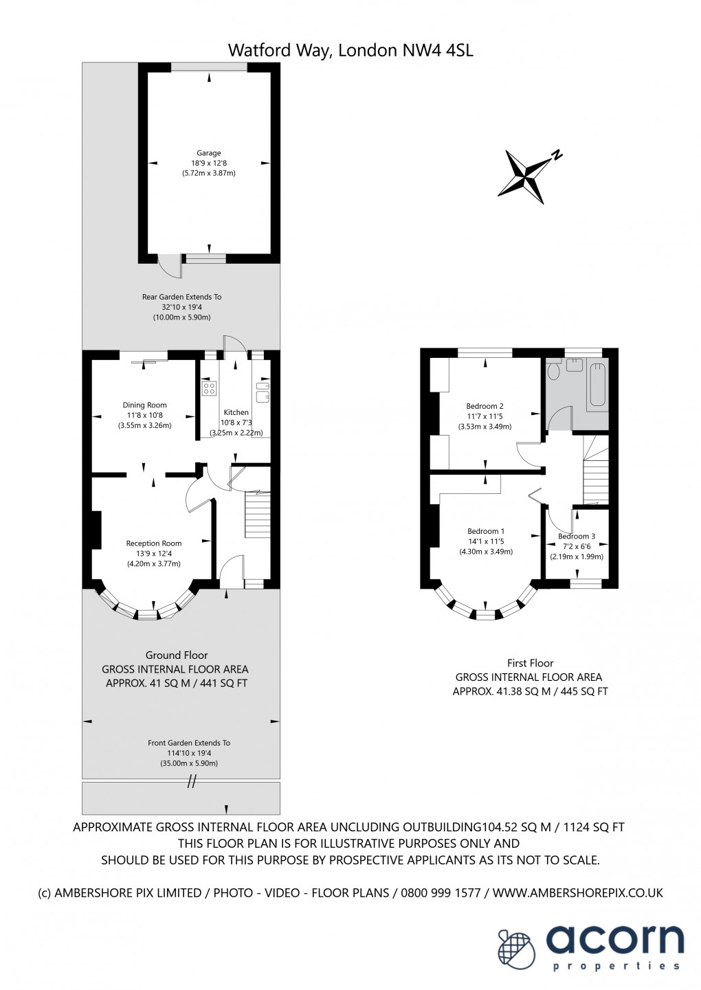 Floorplan for Hendon, London