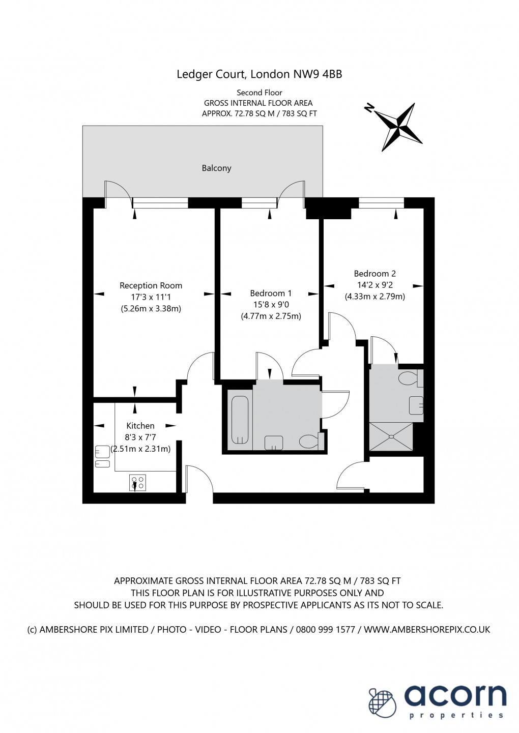 Floorplan for Chronicle Avenue, Colindale