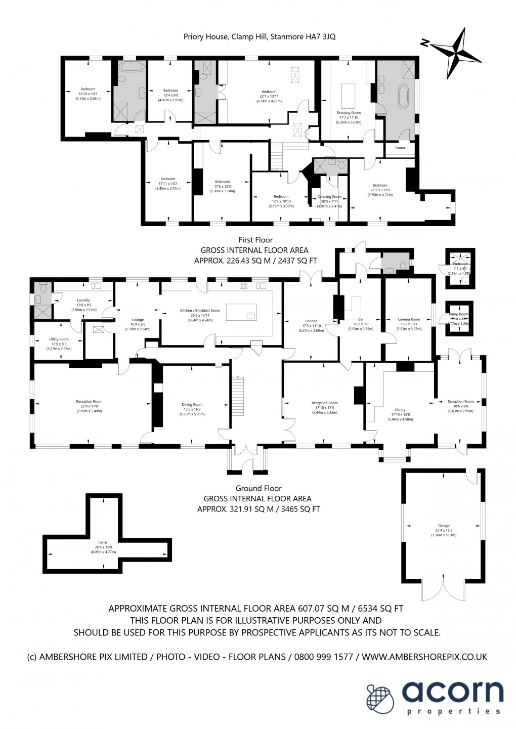 Floorplan for Clamp Hill, Stanmore