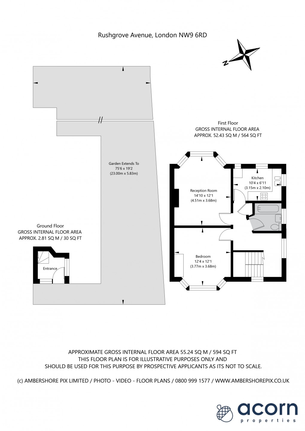 Floorplan for Colindale, London