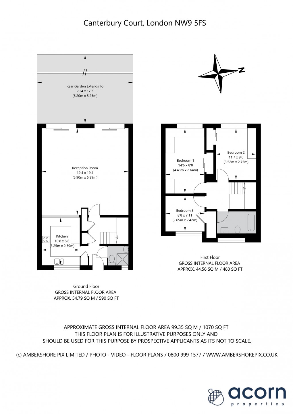 Floorplan for Cherry Close, Colindale, London