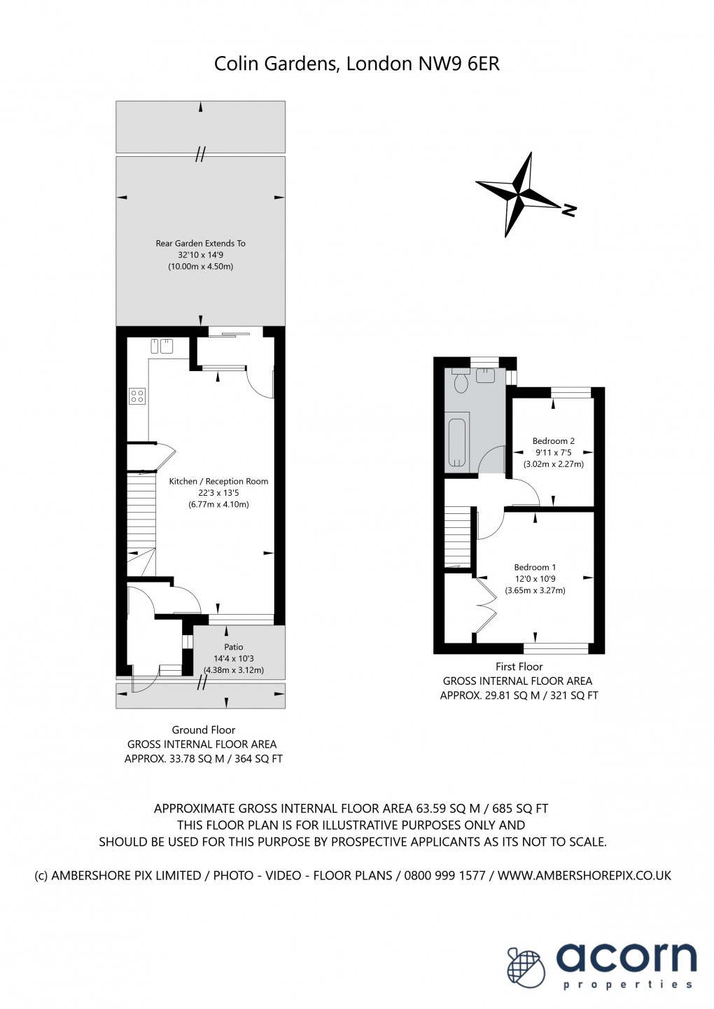 Floorplan for Colin Gardens, Colindale, London