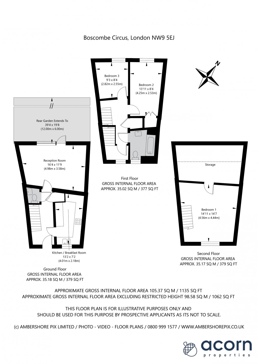 Floorplan for Colindale, London