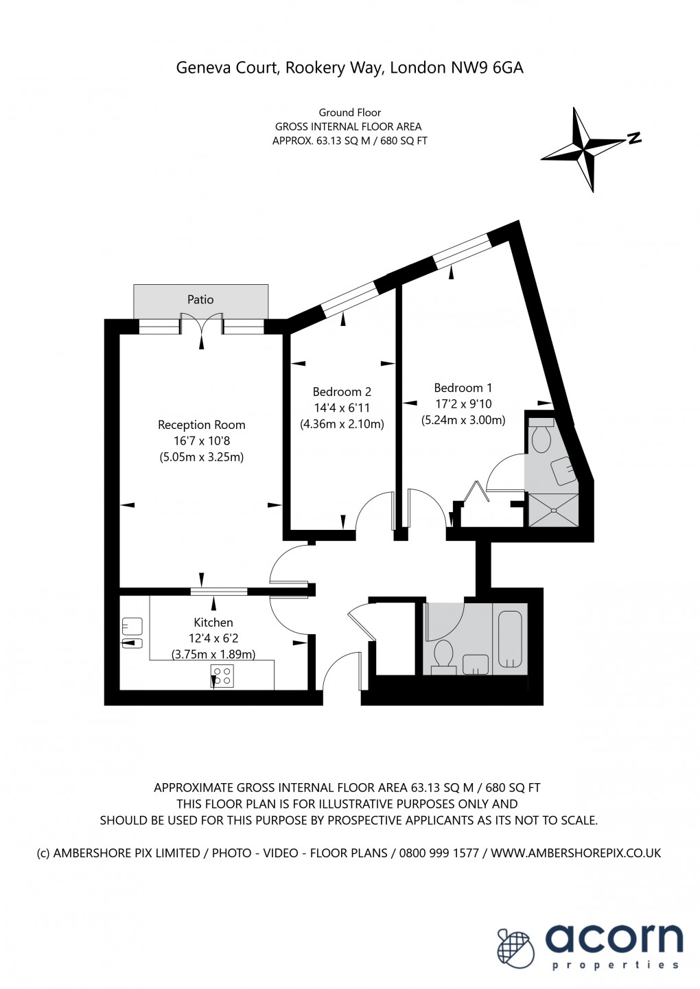 Floorplan for Rookery Way, 2 Rookery Way, Colindale, London