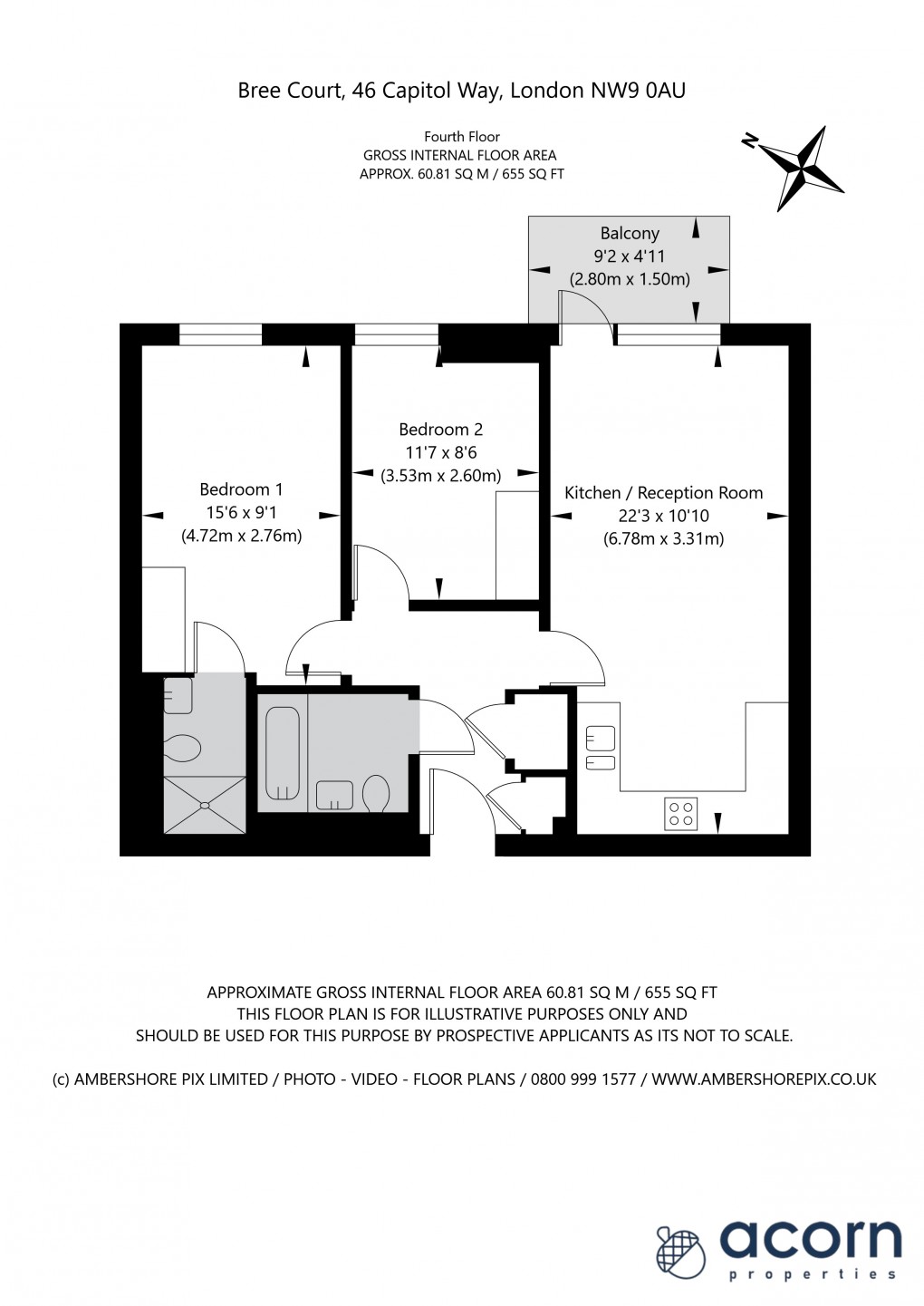 Floorplan for Capitol Way, 46 Capitol Way, London