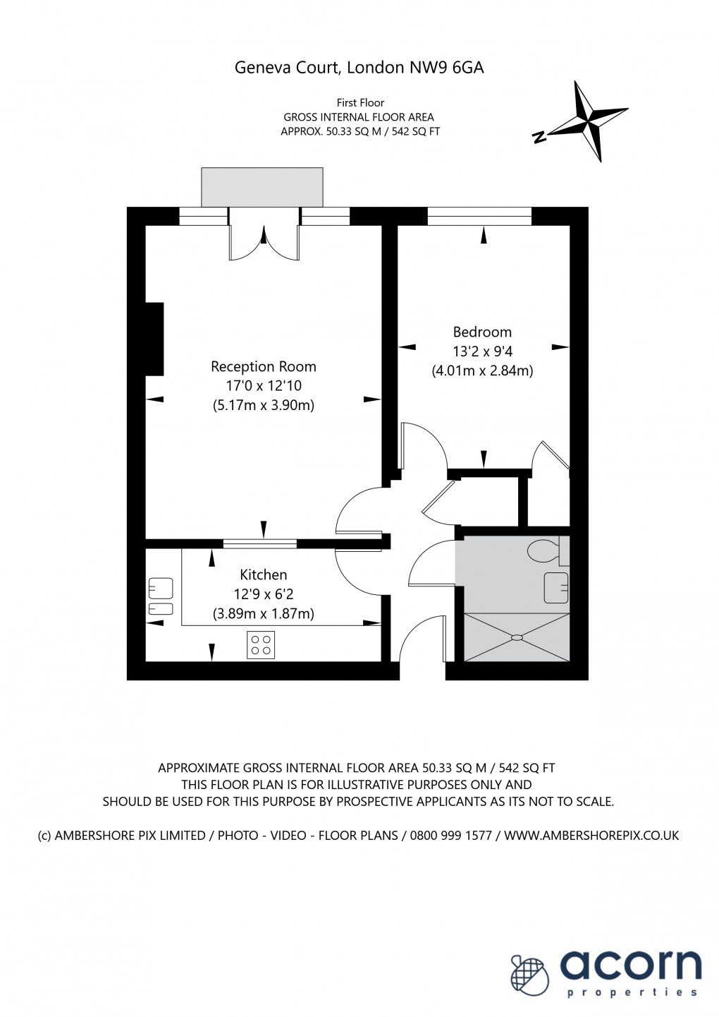 Floorplan for Rookery Way, Colindale, London