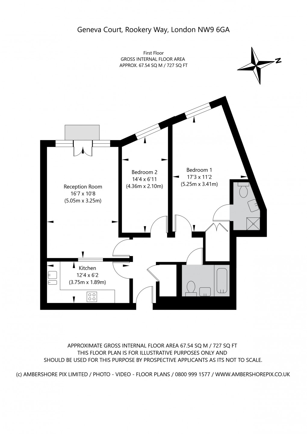 Floorplan for Rookery Way, 2 Rookery Way, Colindale