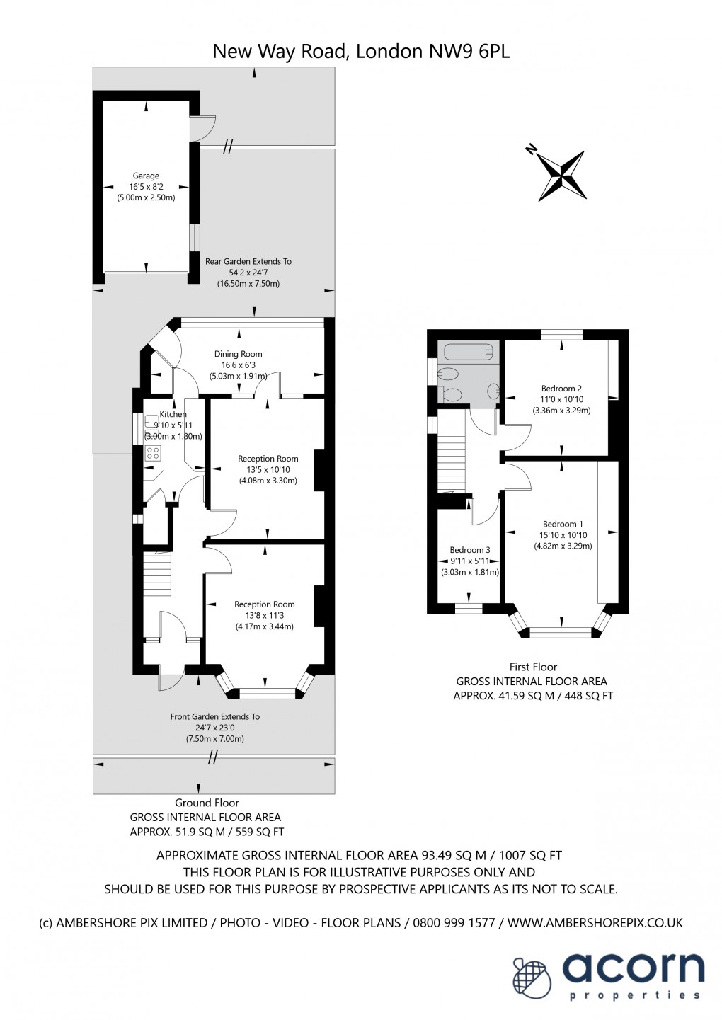 Floorplan for New Way Road, Colindale