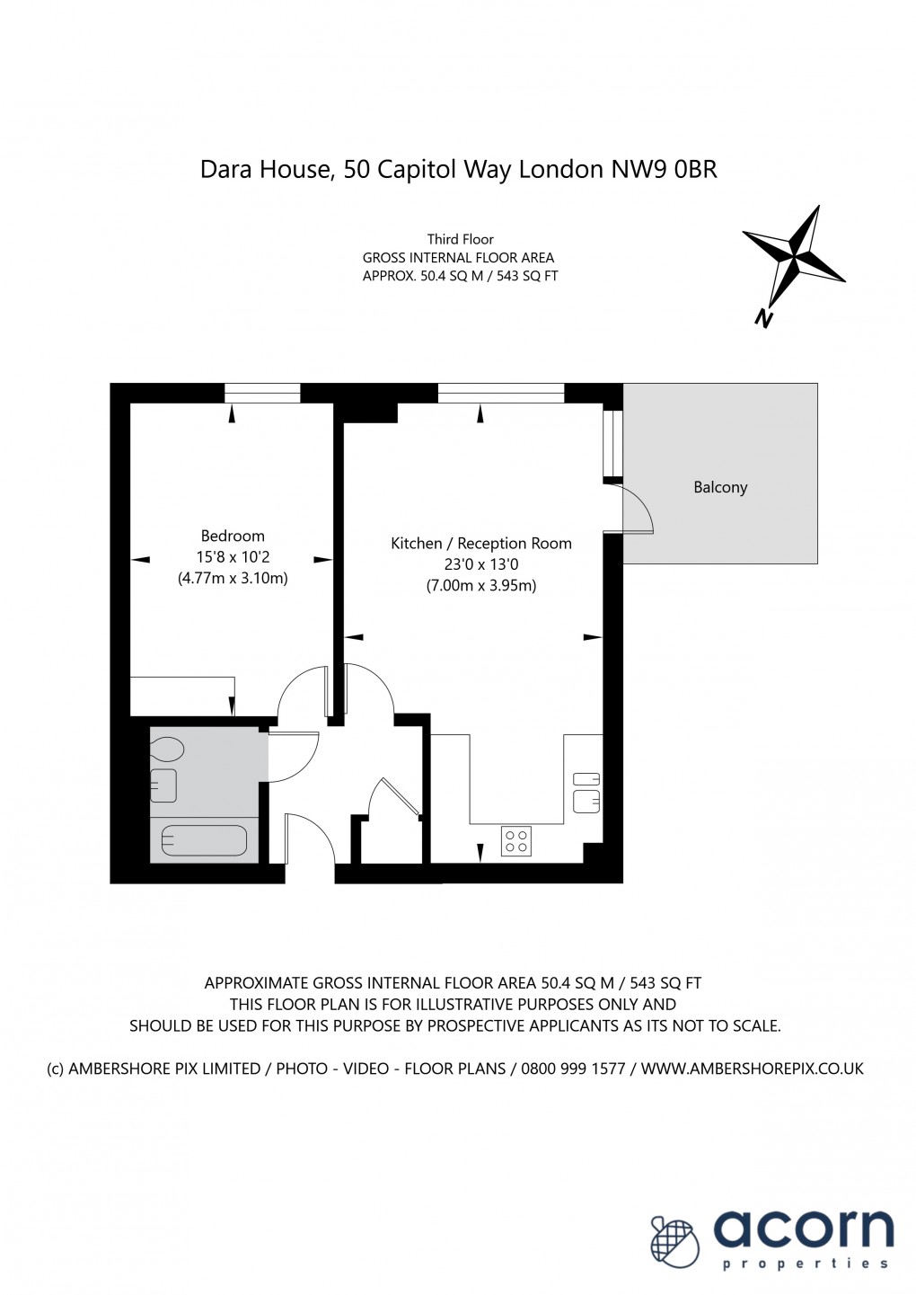 Floorplan for Capitol Way, London