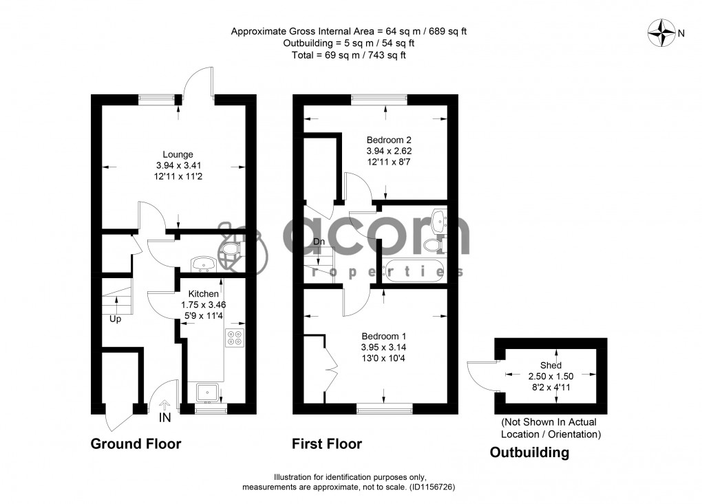 Floorplan for Shawbury Close, Colindale