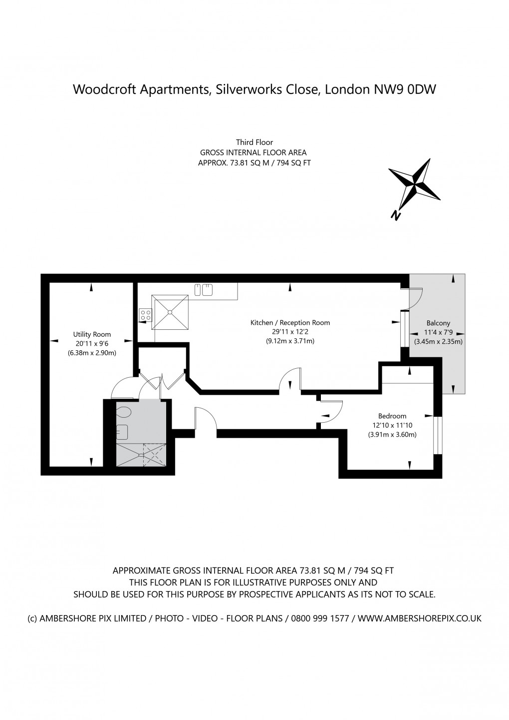 Floorplan for Silver Works Close, London