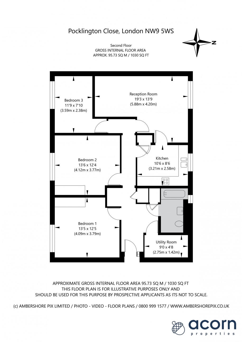 Floorplan for Colindale, London